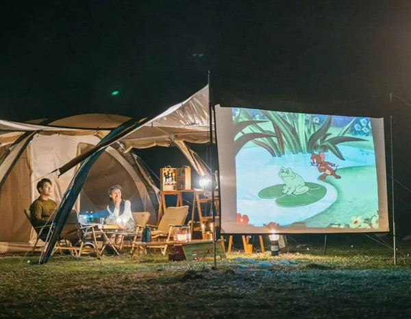 Изображение товара Палатка Naturehike Cloud Vessel Tunnel UPF 50+ / NH20ZP015-QGOLSKR (L, песочный)