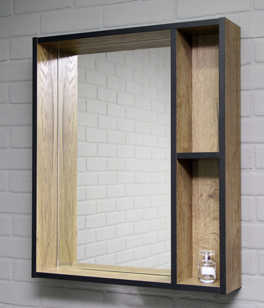 Изображение товара Шкаф с зеркалом для ванной Домино Alfa 60 / DA6103HZ (левый/правый)