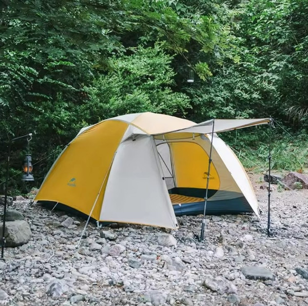 Изображение товара Палатка Naturehike Cloud-Creek PRO / CNK2300ZP024-2YPRO (бежевый/желтый)