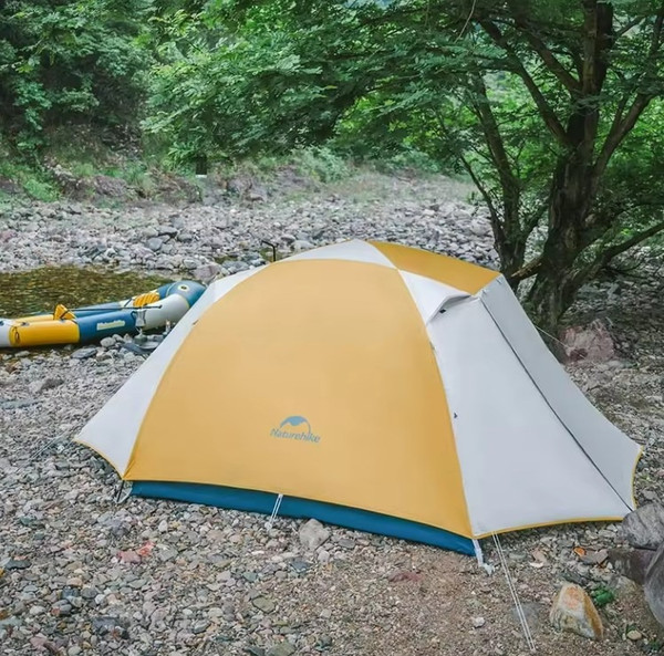 Изображение товара Палатка Naturehike Cloud-Creek PRO / CNK2300ZP024-2YPRO (бежевый/желтый)