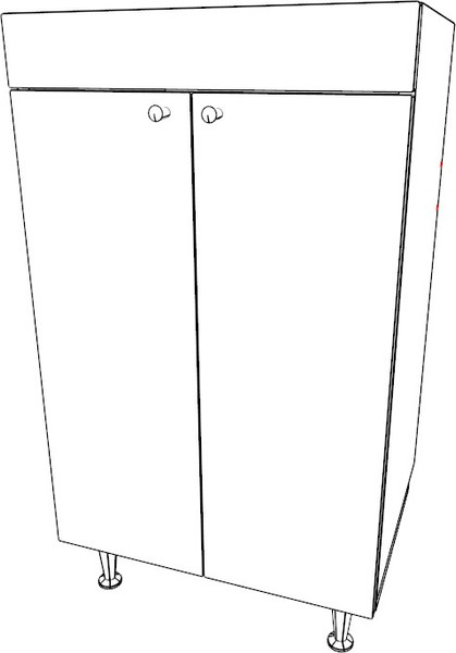 Изображение товара Тумба под умывальник Айсберг Como 50 Промо без ящика DP2616T (бетон)