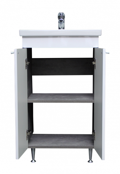 Изображение товара Тумба под умывальник Айсберг Como 50 Промо без ящика DP2616T (бетон)