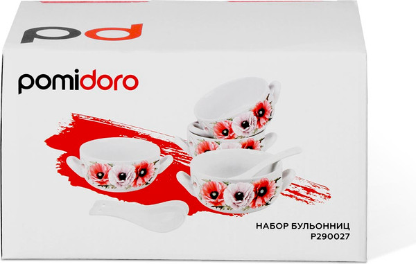 Изображение товара Набор чаш бульонных Pomi d'Oro P290027 (с ложками)