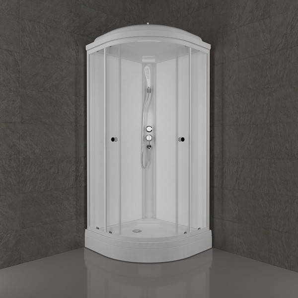 Изображение товара Душевая кабина Saniteco SNT-88 90х90 (белый/прозрачное стекло)