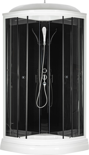 Изображение товара Душевая кабина Saniteco SNT-90 90х90 (черный/прозрачное стекло)