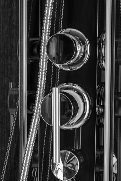 Изображение товара Душевая кабина Saniteco SNT-90 90х90 (черный/прозрачное стекло)