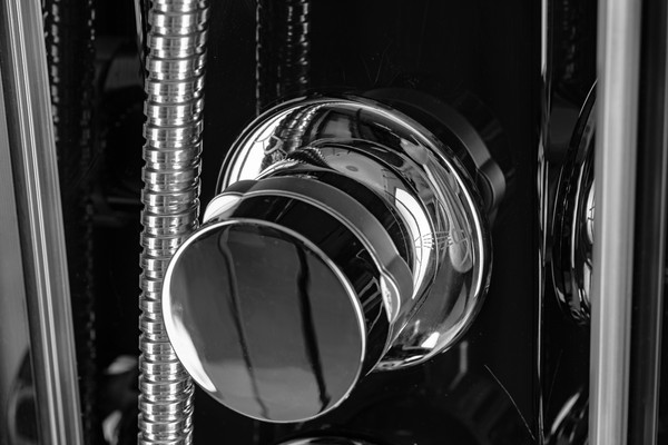 Изображение товара Душевая кабина Saniteco SNT-90 90х90 (черный/прозрачное стекло)