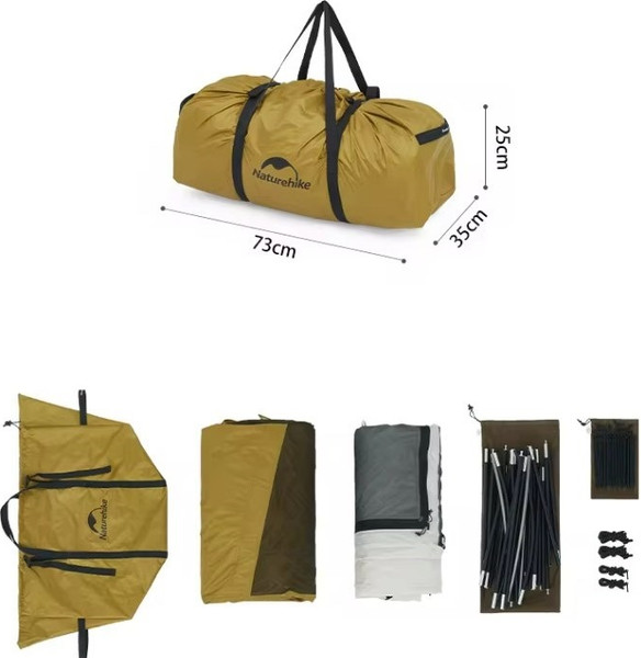 Изображение товара Палатка Naturehike Dune 10.9 / CNK2300ZP029-EYE (хаки)