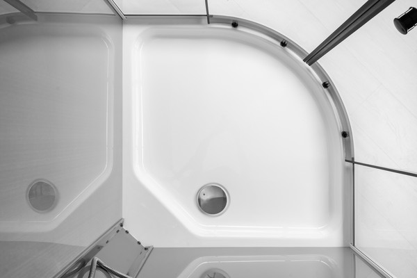 Изображение товара Душевая кабина Saniteco SNT-92 90х90 (серый/тонированное стекло)