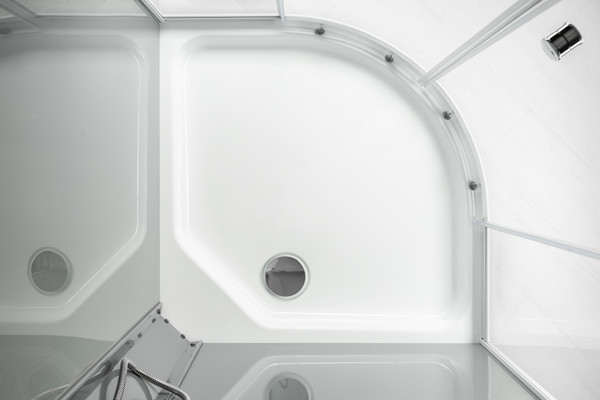 Изображение товара Душевая кабина Saniteco SNT-84 90х90 (серый/прозрачное стекло)