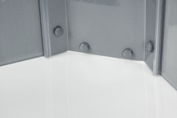 Изображение товара Душевая кабина Saniteco SNT-84 90х90 (серый/прозрачное стекло)