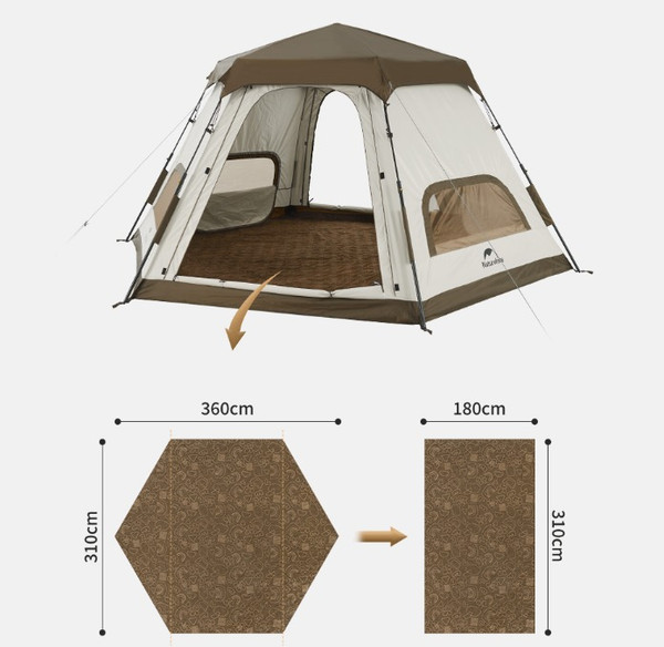 Изображение товара Палатка Naturehike Hexagonal / CNH22ZP007-KH (хаки/бежевый)