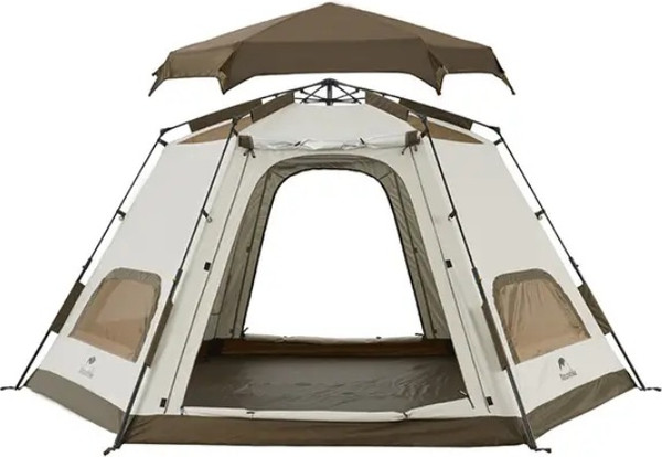 Изображение товара Палатка Naturehike Hexagonal / CNH22ZP007-KH (хаки/бежевый)