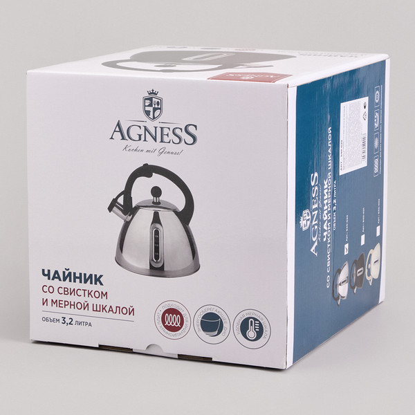 Изображение товара Чайник со свистком Agness 940-020
