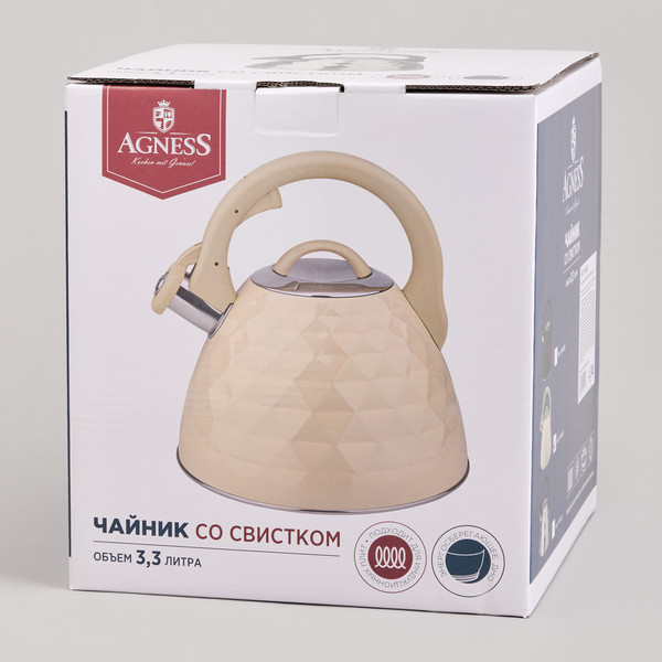 Изображение товара Чайник со свистком Agness 940-031