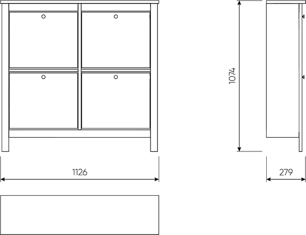 Изображение товара Тумба для обуви Mio Tesoro Сага 113x108 2.08.10.180.16 (темно-бирюзовый/ясень)