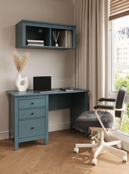 Изображение товара Письменный стол Mio Tesoro Сага 120x56 2.08.06.160.6 (темно-бирюзовый)