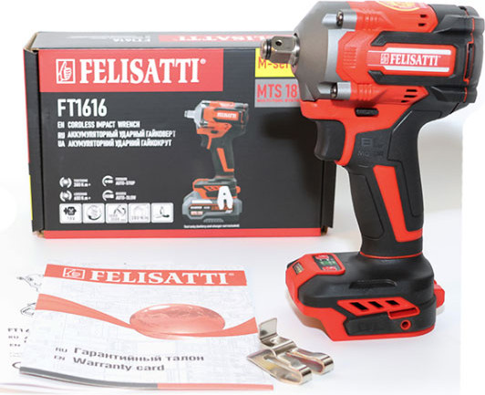 Изображение товара Аккумуляторный гайковерт Felisatti FT1616