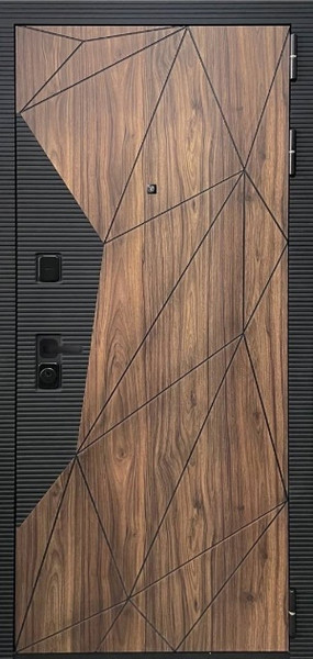 Изображение товара Входная дверь ГРАНИТ Континент 77-1 бетон светлый (96x207, правая)