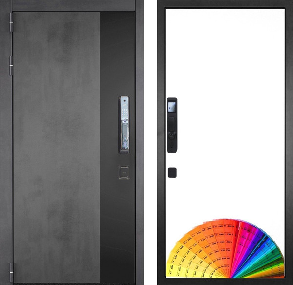 Изображение товара Входная дверь ГРАНИТ Роял Смарт 49 под покраску (96x207, левая)