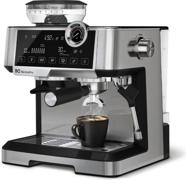 Изображение товара Кофеварка эспрессо BQ CM5002 (сталь/черный)