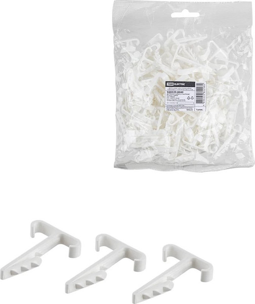 Изображение товара Дюбель-хомут TDM SQ0539-0040 (100шт, белый)
