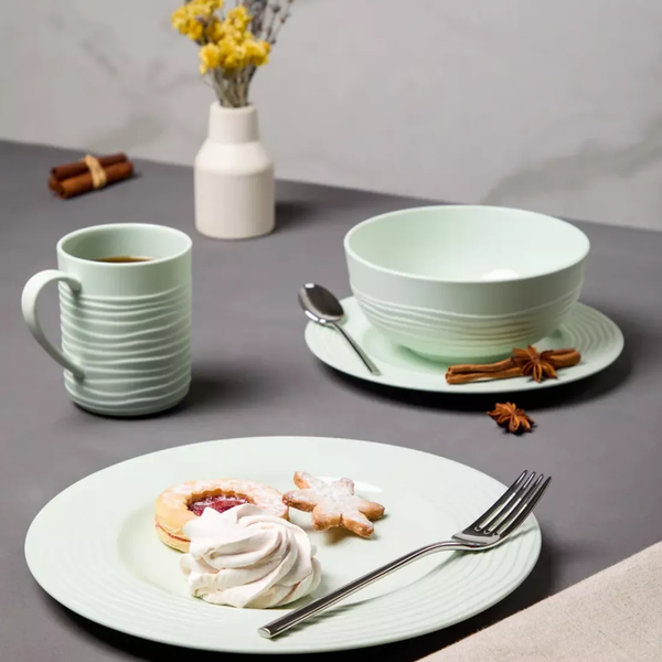 Изображение товара Тарелка столовая обеденная Decor de table Волна / DDT-4207 (мятный)