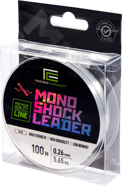 Изображение товара Леска монофильная Feeder Concept Mono Shock Leader Clear 100/026 / FC4008-026