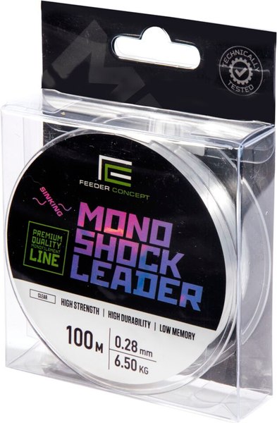 Изображение товара Леска монофильная Feeder Concept Mono Shock Leader Clear 100/028 / FC4008-028