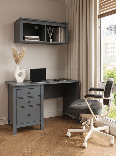 Изображение товара Письменный стол Mio Tesoro Сага 120x56 2.08.06.160.4 (серый)