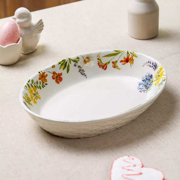 Изображение товара Фруктовница Decor de table Полевые цветы / CL-FS00563R (белый)