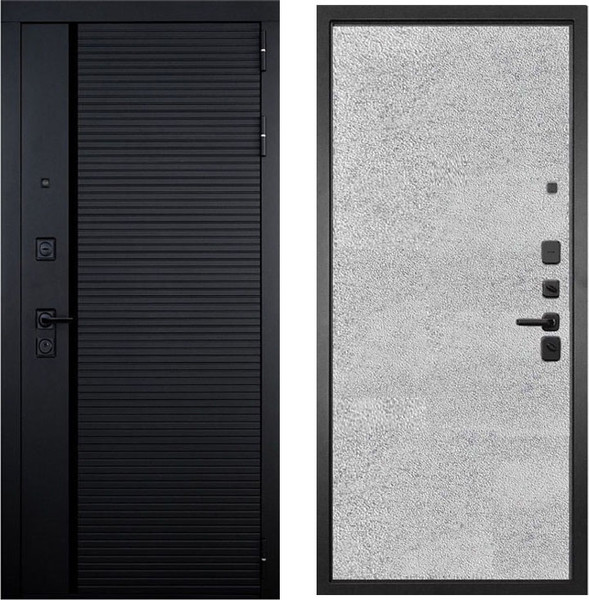 Изображение товара Входная дверь ГРАНИТ Пиано 77-1 бетон светлый (86x205, правая)