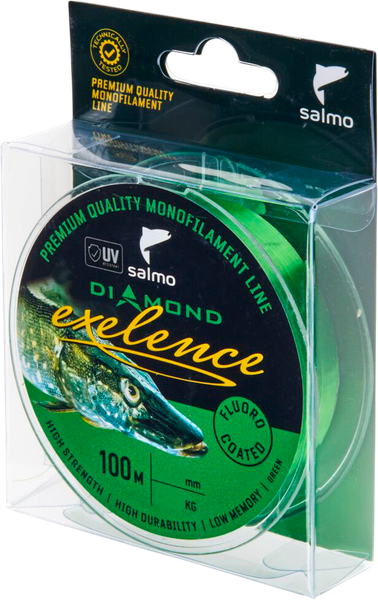 Изображение товара Леска монофильная Salmo Diamond Exelence Fluoro Coated Clear 100/023 / 4031-023