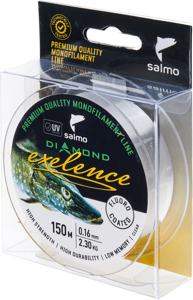Изображение товара Леска монофильная Salmo Diamond Exelence Fluoro Coated Clear 150/016 / 4034-016