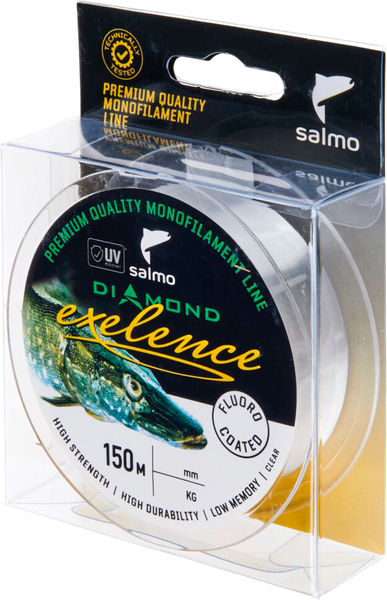 Изображение товара Леска монофильная Salmo Diamond Exelence Fluoro Coated Green 150/023 / 4034-023