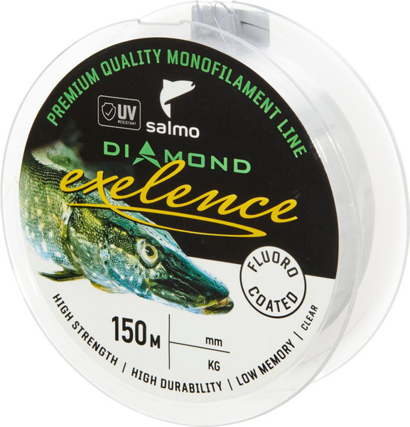 Изображение товара Леска монофильная Salmo Diamond Exelence Fluoro Coated Green 150/034 / 4034-034