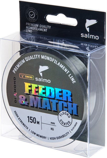 Изображение товара Леска монофильная Salmo Diamond Feeder & Match Fluoro Coated Olive Green 150/023 (4036-023)