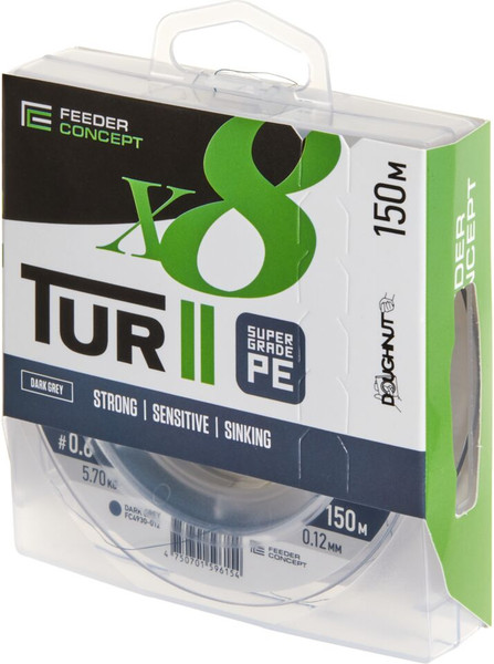 Изображение товара Леска плетеная Feeder Concept Tur II х8 Braid Dark Grey 150/012 / FC4930-012