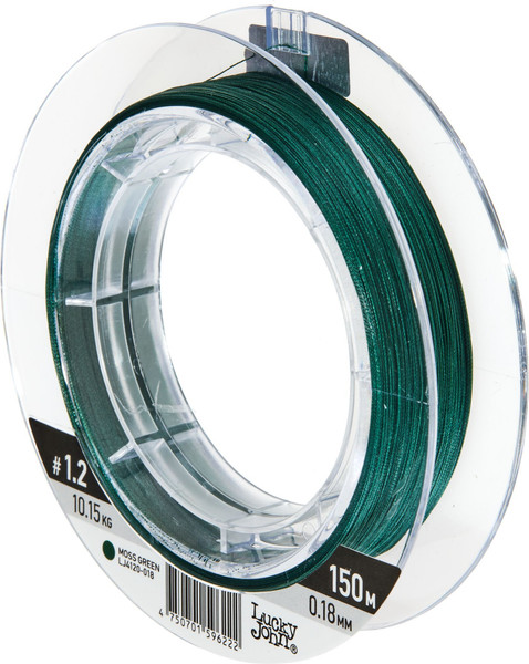 Изображение товара Леска плетеная Lucky John Addict х8 Braid Moss Green 150/018 / LJ4120-018