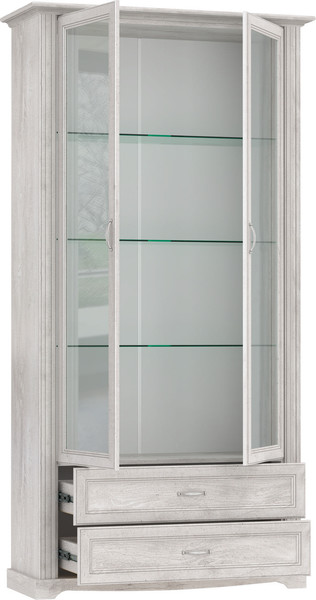 Изображение товара Шкаф с витриной Олмеко Сохо 32.05 (бетон пайн белый)
