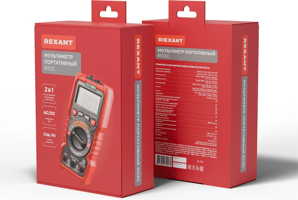 Изображение товара Мультиметр цифровой Rexant R113C / 13-3112