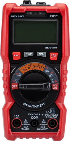 Изображение товара Мультиметр цифровой Rexant R113C / 13-3112