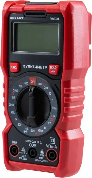 Изображение товара Мультиметр цифровой Rexant R830L / 13-3106