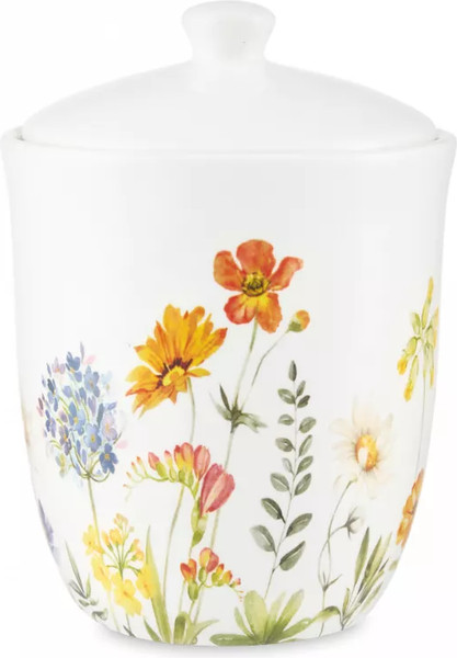 Изображение товара Емкость для хранения Decor de table Полевые цветы / CL-FS00563L (750мл, белый)