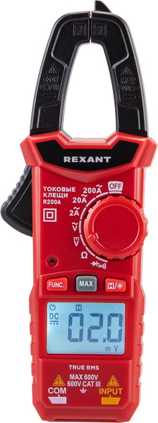 Изображение товара Клещи токоизмерительные Rexant R200A / 13-3201