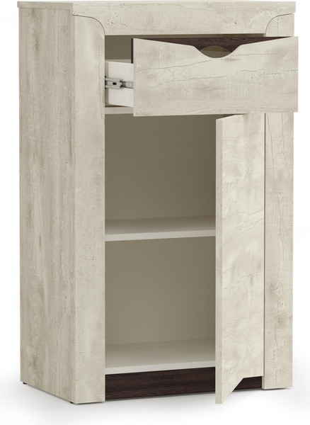 Изображение товара Тумба Олмеко Лючия 33.20 (бетон пайн белый/венге/белый)