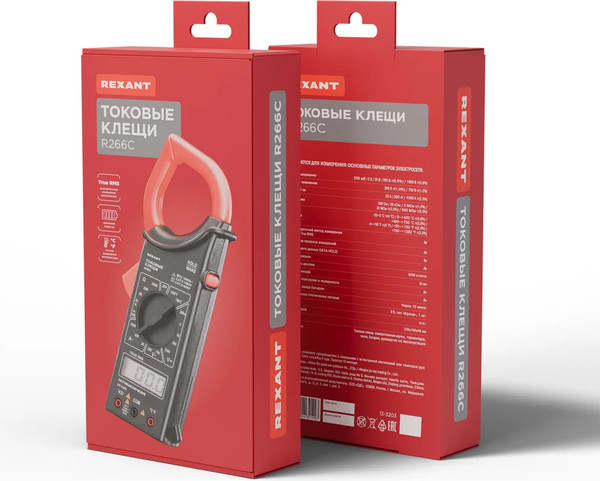 Изображение товара Клещи токоизмерительные Rexant R266C / 13-3203