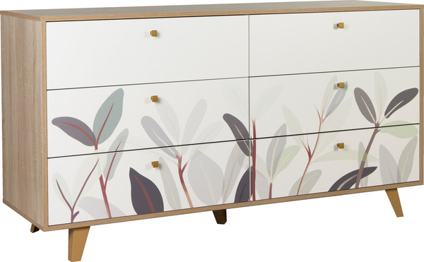Изображение товара Комод Олмеко Адажио 56.02 (дуб сонома/белый)