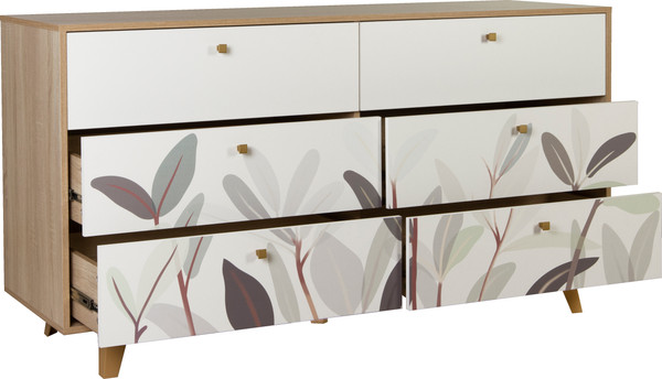 Изображение товара Комод Олмеко Адажио 56.02 (дуб сонома/белый)