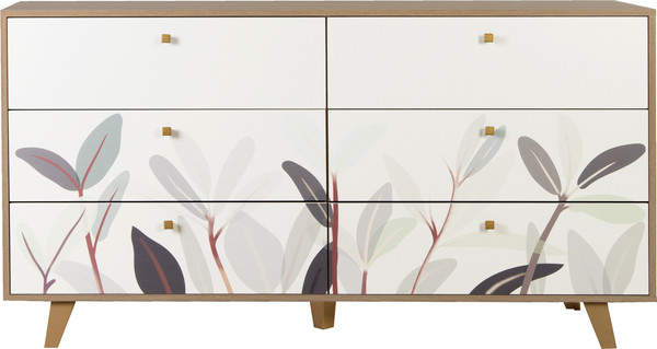 Изображение товара Комод Олмеко Адажио 56.02 (дуб сонома/белый)